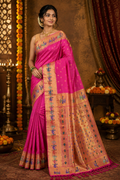 Dol Tabla border Pure Handloom Paithani