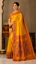 Small Mor Border Handloom Pure Paithani