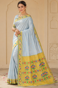 Mor chex pure silk Paithani